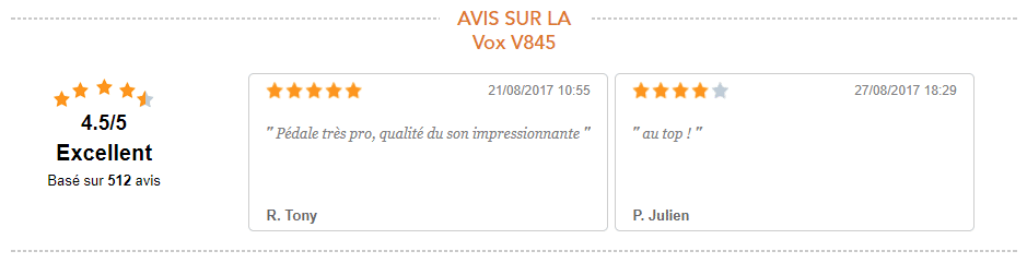 Avis Vox 845
